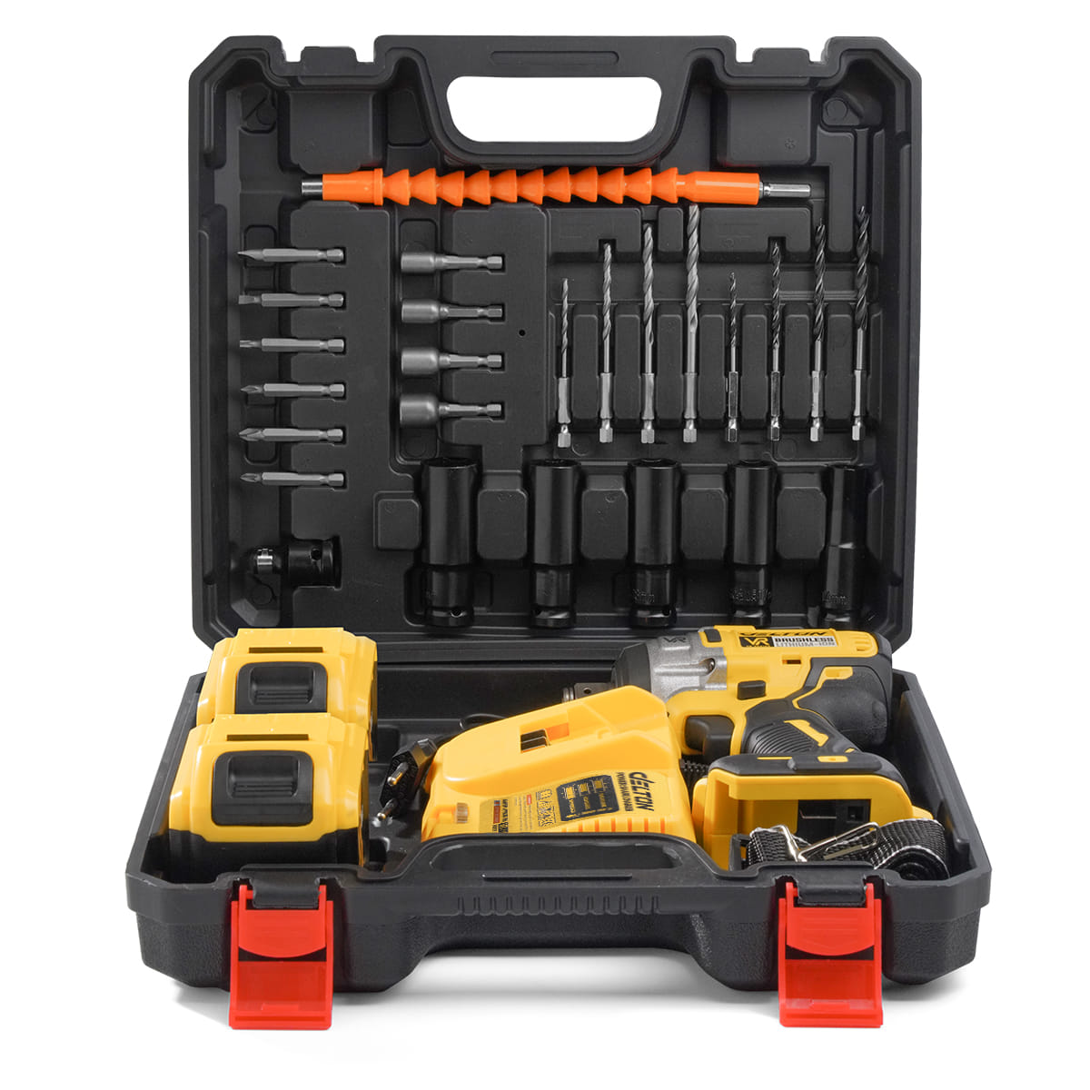 บล็อกกระแทกไร้สาย (เฉพาะเครื่องเปล่า) DELTON รุ่น CWT-991-32 VR-SERIES 20V พร้อมอุปกรณ์เสริม 32 ชิ้น
